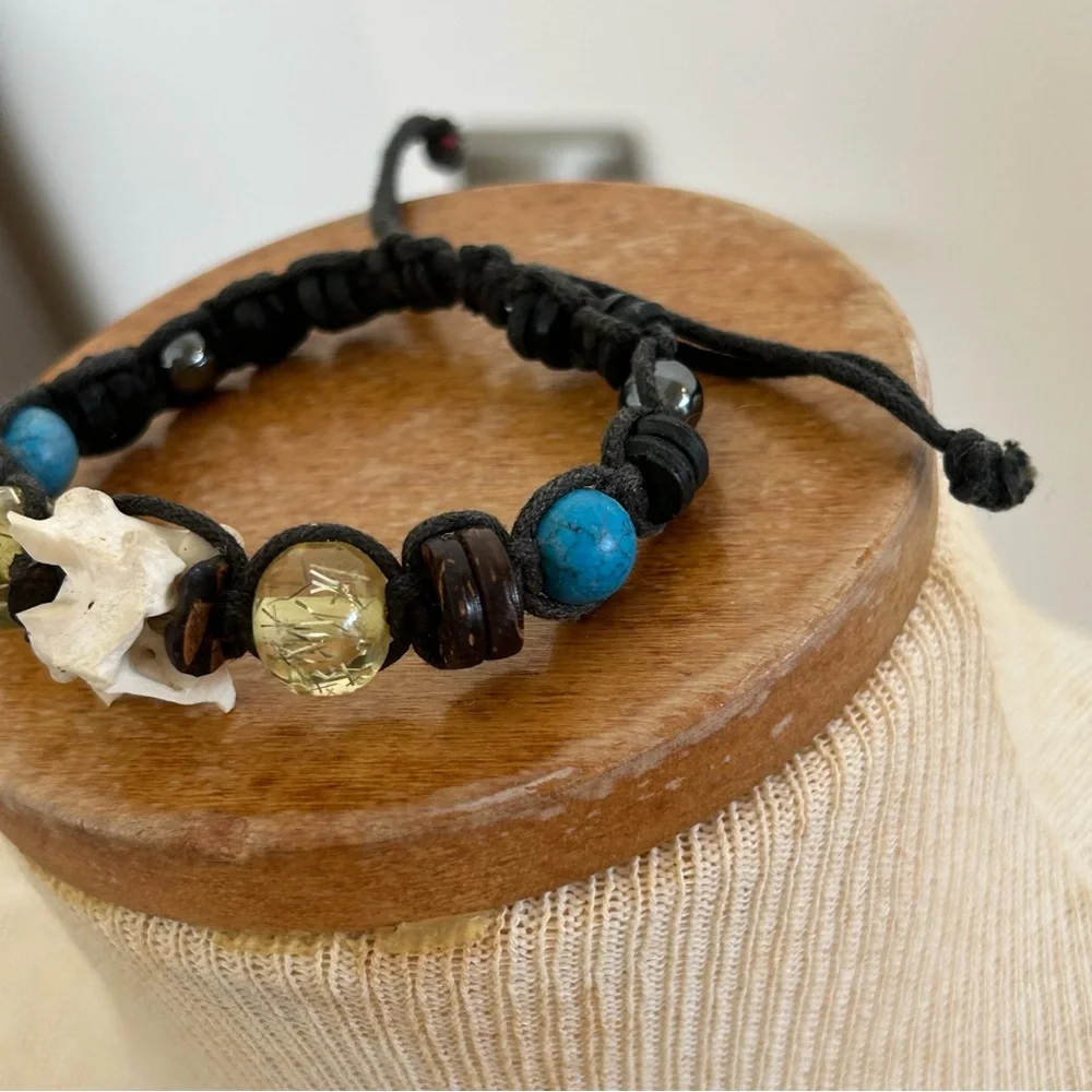 Handmade Ethnic Woven Bead Bracelet